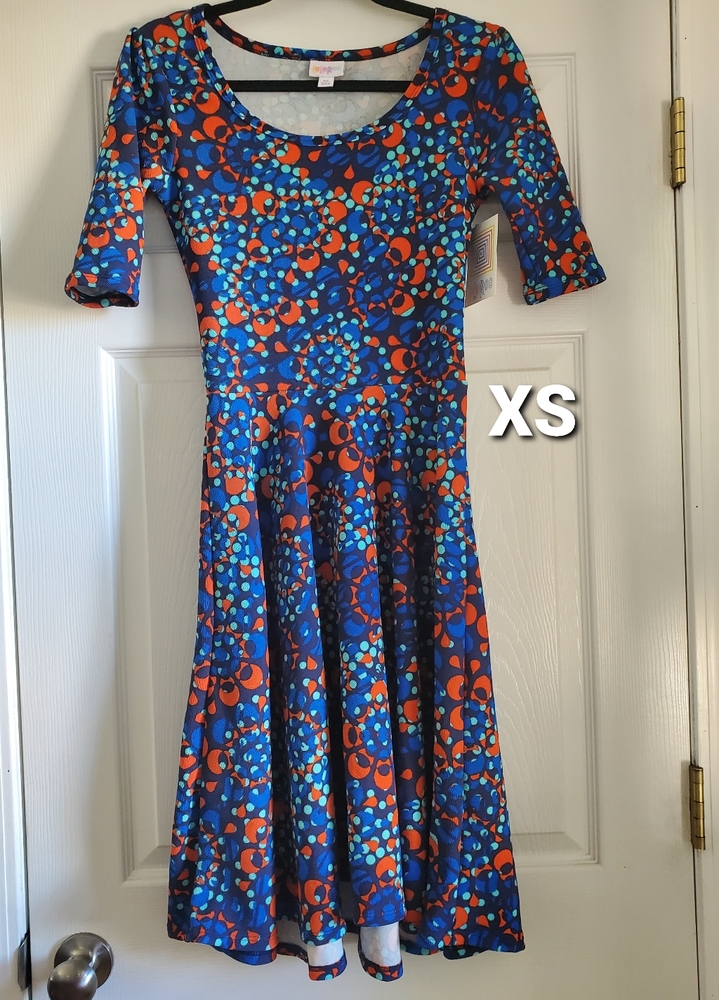 XS Lularoe Nicole dress brand new with tags